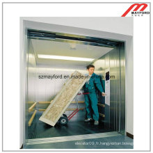 Ascenseur durable de fret de porte opposé avec la machine Roomless
